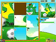 Kippo Slide 3x3 picture puzzle game online on PlayArcadeHub