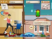 Paperplane in Paris free online game, showing a paper plane flying over the iconic Parisian skyline towards a loved one.