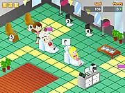 Frenzy Salon time management game online, manage a hair salon, play free business simulation game, PlayArcadeHub