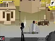 Sift Heads Assault 3 free online game, stickman shooter action, play wave survival game, upgrade weapons