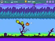 Hammering Halloween free online toss game, play pumpkin launching challenge on PlayArcadeHub
