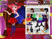 Halloween Beauty Contest dress up game featuring a vampire, witch, and monster finalist