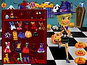 Halloween Doli Party free online dress up game featuring two fashion models, Mina and Lisa, wearing spectacular and stylish Halloween costumes.