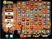 Halloween Spookies Match free online puzzle game, play spooky match 3 game on PlayArcadeHub