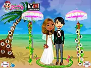 Play Hawaii Wedding free online dress up game, styling a couple for their tropical beach wedding on PlayArcadeHub