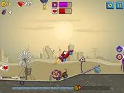 Car Eats Car 2 Deluxe Free Online Game - Racing against Monster Trucks and Performing Stunts