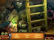 Treasure Seekers: Lost Jewels free online hidden object game, magnifying glass searching in a cluttered mansion room