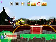 Popeye Rides Bike free online physics racing game collecting spinach