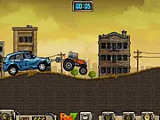 Towing Truck game free online, tow truck impounding broken car to garage, driving skills test