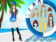 Play Pretty Cruises Waitress free online, dress up game, choose uniform, luxury cruise ship fashion styling