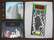 Pull the Wire online game screenshot showing a bomb with several colored wires and a digital timer counting down