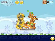 Angry Birds Bomb 2 free online game, placing bomb birds to blast green piggies