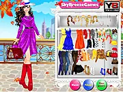 Play Autumn Fashion Show free online dress up game. Style Ellie with jackets and scarves for a Chicago fashion event.