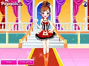 Poker Princess free dress up game screenshot showing a princess wearing a beautiful gown and a diamond tiara