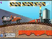 Free online cargo truck driving game with a heavy vehicle rushing to beat the time challenge limit
