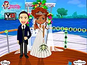 Play Boat Wedding free online dress up game. Style the bridal couple for a romantic nautical wedding on a boat.