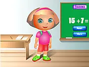 Dressup Dora for School free online game, Dora the Explorer dress up, first day of school game, PlayArcadeHub