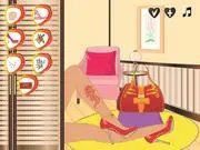 Play Shoe Fashion Design free online game; style up shoes, socks, and purses; fashion design dress-up game
