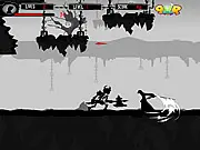 Siege of Osaka action platformer game screen featuring a samurai character fighting enemies and navigating a historical Japanese castle setting.