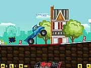 Free online destruction driving game Manic Truck Online where a fast truck drives through exciting levels and blows up obstacles for points.