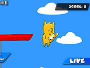 Play Puppy Diving Championships free online. An animated puppy performs a spectacular trick dive through hoops into a pool.