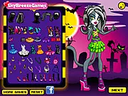 Purrsephone and Meowlody dress up game online free monster high werecat twins