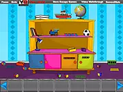 Cupboard Escape game screen showing a mysterious locked room with furniture and hidden items