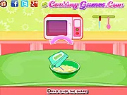 Gameplay screen of Almond Creme Caramel, showing the smooth, golden brown French dessert topped with caramel sauce in a small ramekin