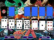 Play Bakugan Solitaire free online card game themed after the anime
