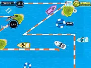 Park My Fun Boat free online game, play boat parking simulator, maritime precision game, avoid obstacles