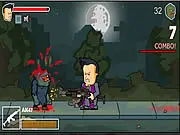 Priest vs Evil action game screenshot - priest battling the undead with weapons