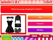 Back to School Fashion Quiz game thumbnail - a young girl in a stylish school outfit posing with books