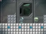Randobot free online game screenshot featuring the glitchy robot collecting energy pellets in a system core