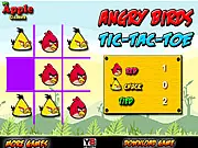 Angry Birds Tic Tac Toe free online game board showing red birds and green pigs as game pieces