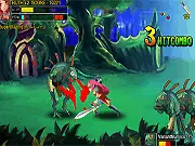 Blazing Elves Demo free online RPG game screenshot featuring fantasy elf characters in a battle