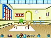 Funny Wow Escape point and click game screen showing a brightly colored, humorous room with objects and puzzles, free escape game