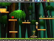 Naruto Uzumaki in action in the Naruto Adventure free online platform game