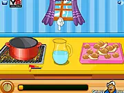 Animated image of a dish of spicy Korean sea snail salad (Golbangyi Muchim) in a free online cooking game
