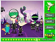Free online game Phineas and Ferb Hidden Stars hidden objects puzzle gameplay on PlayArcadeHub