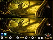 Magic Jungle Spot the Difference free game, play online difference finding game, jungle puzzle game