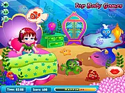 Play Baby Mermaid Lola Care free online game. Give the cute baby mermaid a bubble bath, feed her, dress her up, and play with her sea friends.