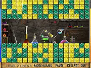 Alchemical Room Mahjong online game screenshot showing a layout of tiles with alchemy symbols and a timer at the top