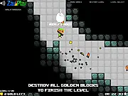 Play Bazooka Boy Level Pack free online game, using a rocket launcher to blow up cave walls, solve puzzles, and collect gold.