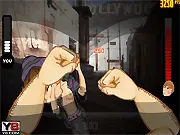The Brawl 3 celebrity boxing game screenshot showing two cartoon characters fighting, free online game