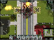 Zombie World tower defense game, free online zombie defense, placing defenses and buying upgrades against the undead
