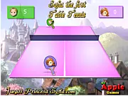 Sofia the First Table Tennis free online game, showing Princess Sofia and Prince James playing ping pong.