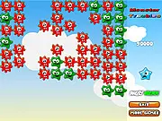 Gameplay screenshot of Monster Troubles showing a grid filled with cute, colorful cartoon monsters ready to be matched, free online puzzle game