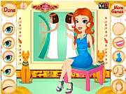 Egyptian Princess Spa Day game screenshot, royal Egyptian beauty makeover, play free online spa and dress up game