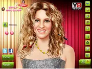 Shakira celebrity makeover game play free online fashion stylist