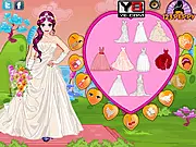 Dream Wedding Dress Up online fashion game screenshot with a bride in a white gown